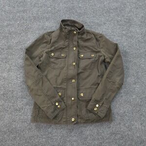 J Crew Jacket Womens Extra Small Green Downtown Field Outdoors‎ Preppy Career
